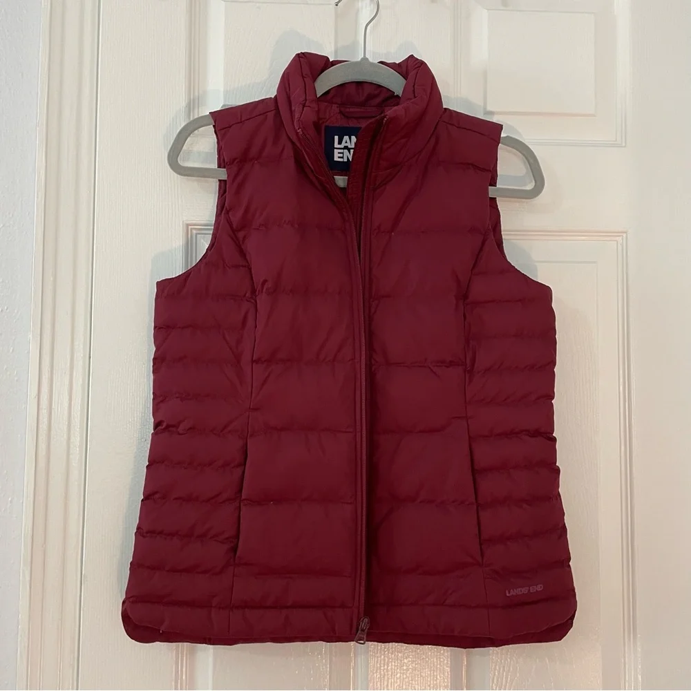 Land’s End down filled puffer vest women’s size 2-4 insulated outdoor